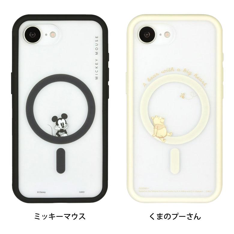 iPhone16e ケース ディズニーキャラクター IIIIfit プランプフレーム クリア iPhone16 e アイホン グッズ プーさん ミッキー スマホケース |  | 06