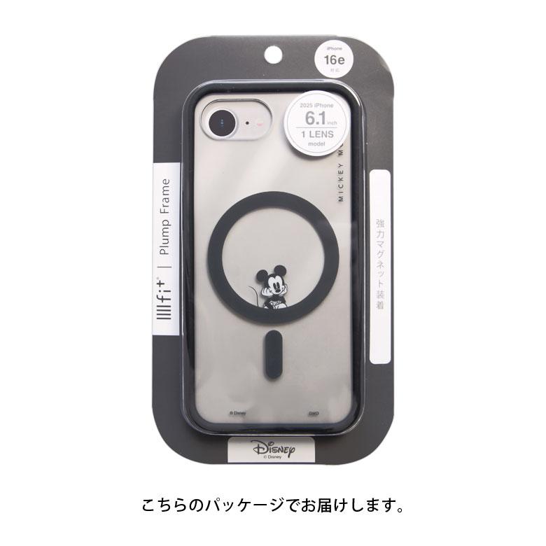 iPhone16e ケース ディズニーキャラクター IIIIfit プランプフレーム クリア iPhone16 e アイホン グッズ プーさん ミッキー スマホケース |  | 07
