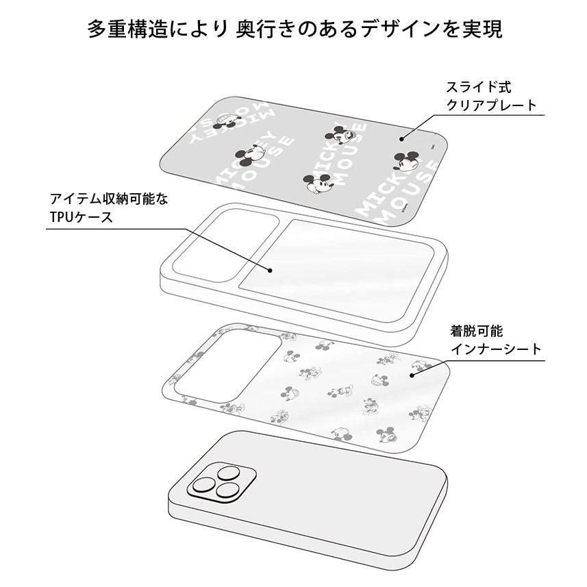 iPhone14 ケース iPhone13 12 シリーズ ディズニーキャラクター 写真やカードが入る SHOWCASE+ 6.1インチ対応 クリアdng-27 |  | 08