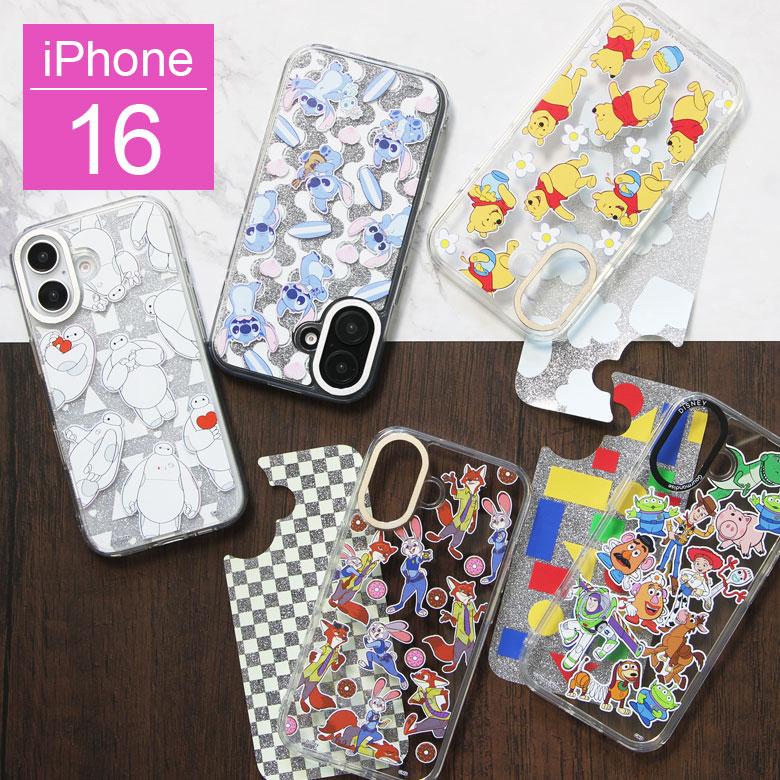 iPhone16 ケース ディズニー ディズニー・ピクサーキャラクター Camera Frameクリアケース ソフトカバー インナーシート付き dng-285 | 