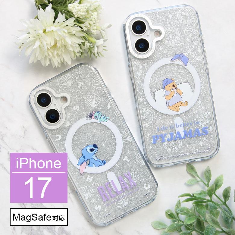 iPhone17 ケース ディズニーキャラクター MagSafe対応 Camera Frame クリアケース インナーシート付き iPhone17 dng-306 | 