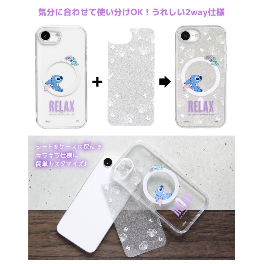 ディズニー キャラクター iPhone17e iPhone16e ケース MagSafe対応 Camera Frame クリア インナーシート付き dng-352 |  | 03