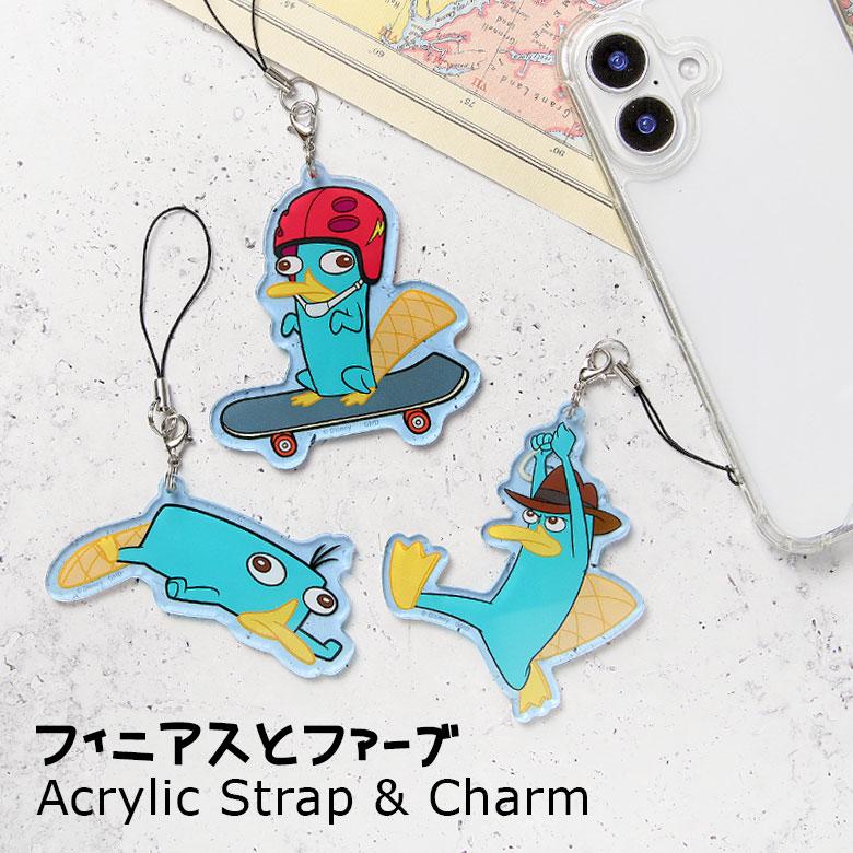 アクリルストラップ3個セット【リクエスト品】 ディズニー フィニアスとファーブ アクリルストラップ Lサイズ
