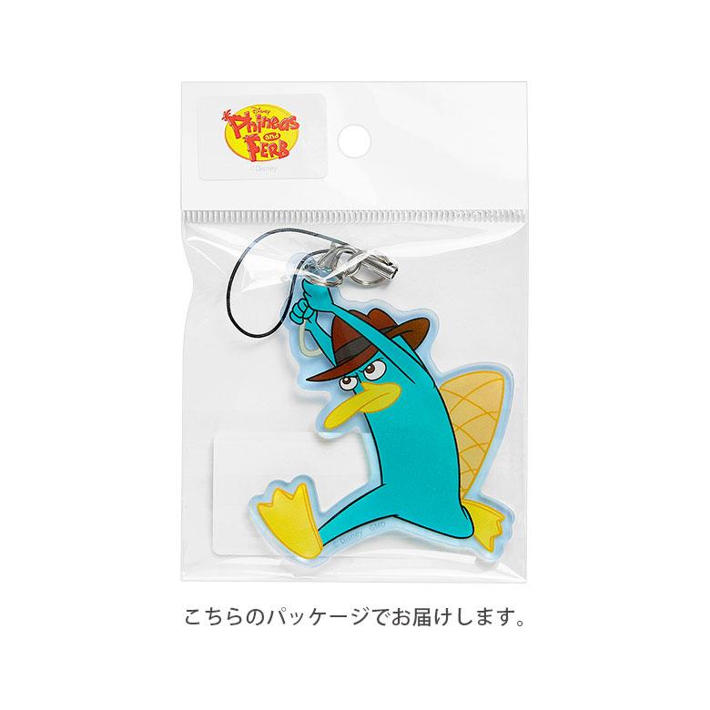 ディズニー フィニアスとファーブ アクリルストラップ Lサイズ