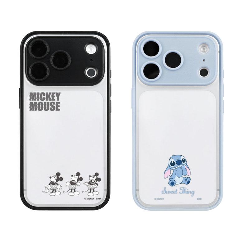 ディズニー iPhone18 Pro iPhone17 Pro ケース IIIIfit プランプフレーム ミッキー スティッチ クリア ハイブリッド dng-368 |  | 01