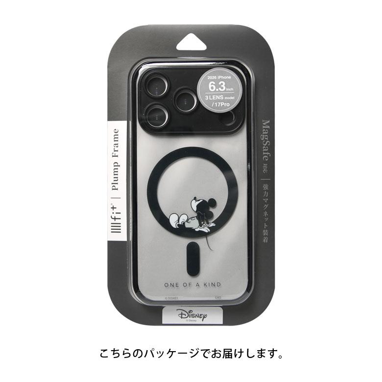 ディズニー iPhone18 Pro iPhone17 Pro ケース MagSafe IIIIfit プランプフレーム ミッキー スティッチ クリア 保護 dng-370 |  | 07