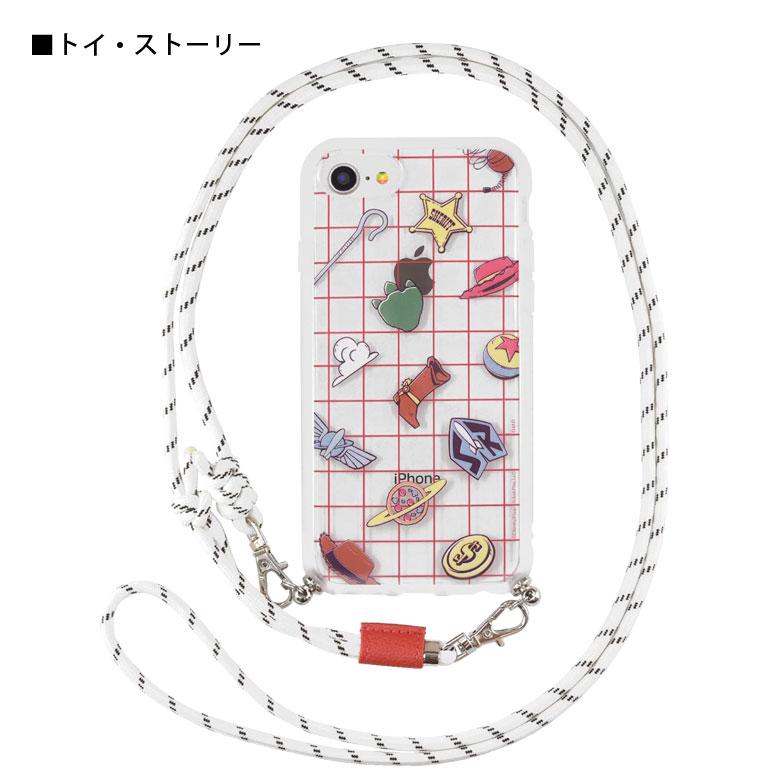 iPhone SE ケース 第3世代 第2世代 ディズニー ピクサーキャラクター IIIIfit Loop ストラップ紐付き 携帯ケース ショルダー iPhone8 dng-43 |  | 10