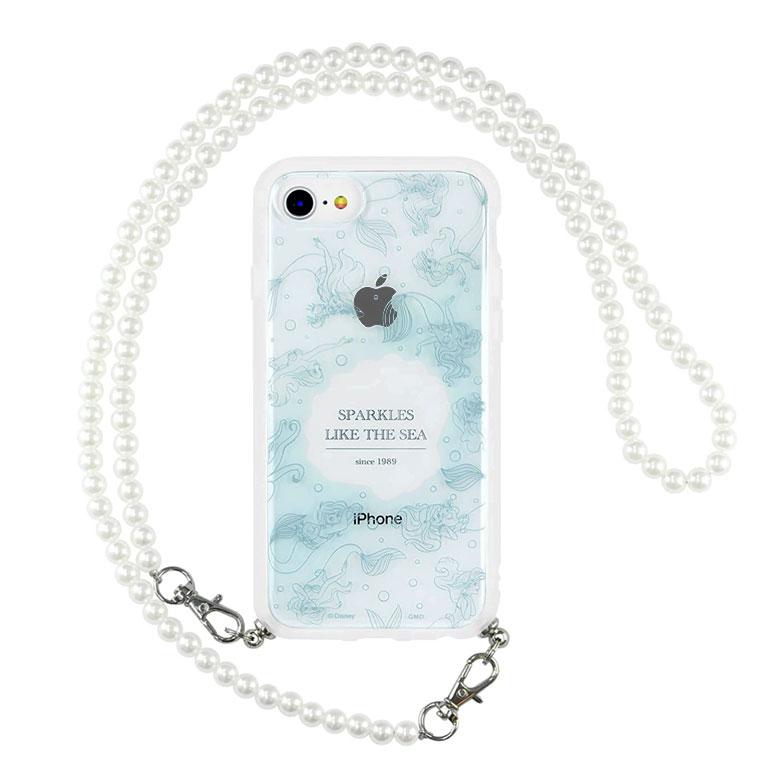 iPhone SE ケース 第3世代 第2世代 ディズニー アリエル IIIIfit Loop_Pearl パールストラップ付き iPhone8 iPhone SE   dng-49ar |  | 05