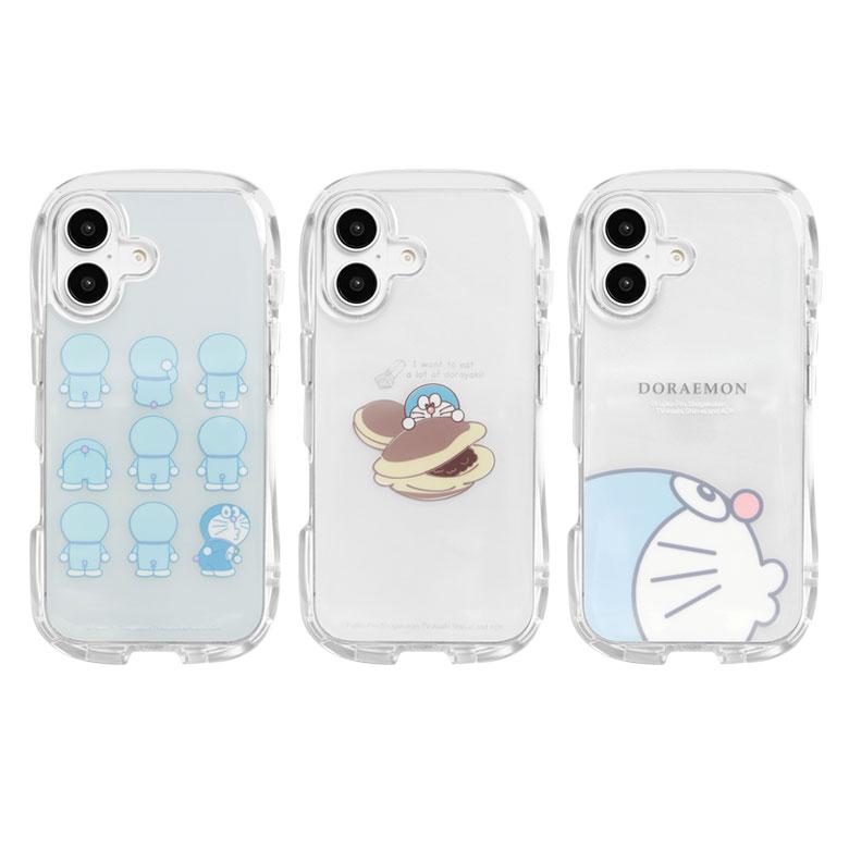 iPhone16 ケース ドラえもん クリスタルクリアケース ソフトカバー