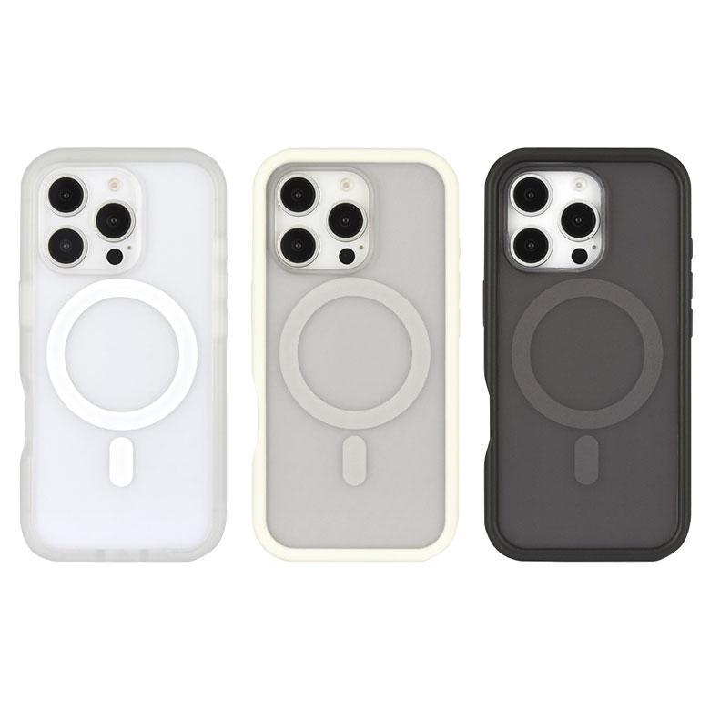 iPhone16Pro ケース MagSafe対応 クリア プランプフレームケース ハイブリッド アイホン16Pro アイフォン16Pro iPhoneケース 携帯ケース gmd-26 |  | 01