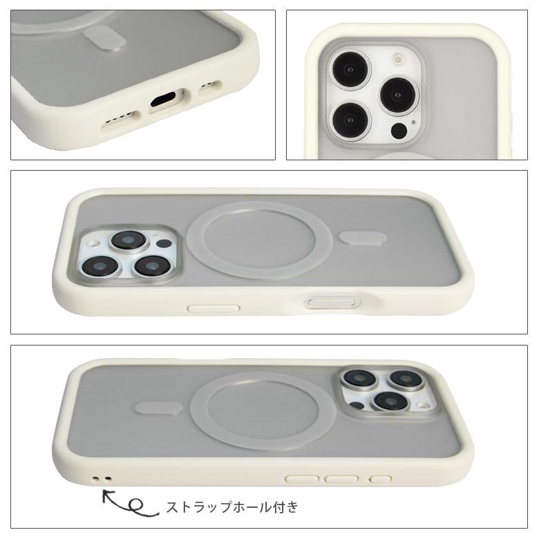 iPhone16Pro ケース MagSafe対応 クリア プランプフレームケース ハイブリッド アイホン16Pro アイフォン16Pro iPhoneケース 携帯ケース gmd-26 |  | 04