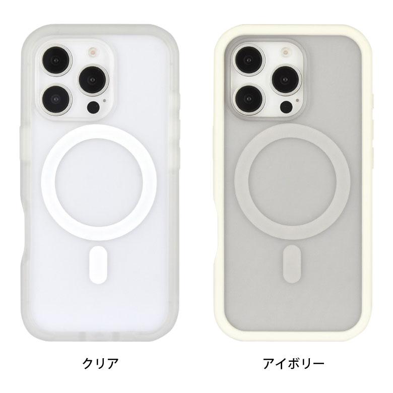 iPhone16Pro ケース MagSafe対応 クリア プランプフレームケース ハイブリッド アイホン16Pro アイフォン16Pro iPhoneケース 携帯ケース gmd-26 |  | 06