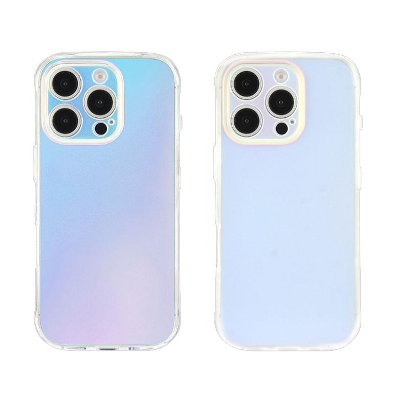 iPhone16Pro ケース オーロラ クリア ソフト アイフォン16プロ  iPhone16 pro アイフォン アイホン  カバー 透明 ソフト クリアケース かわいい オシャレ |  | 01