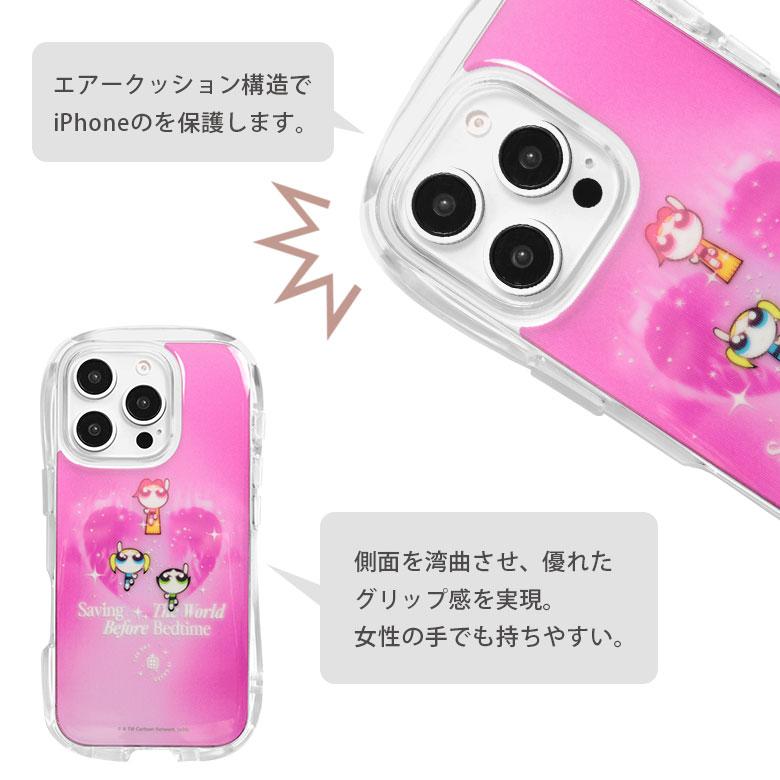 iPhone16Pro ケース クリア クリスタルクリアケース パワーパフ