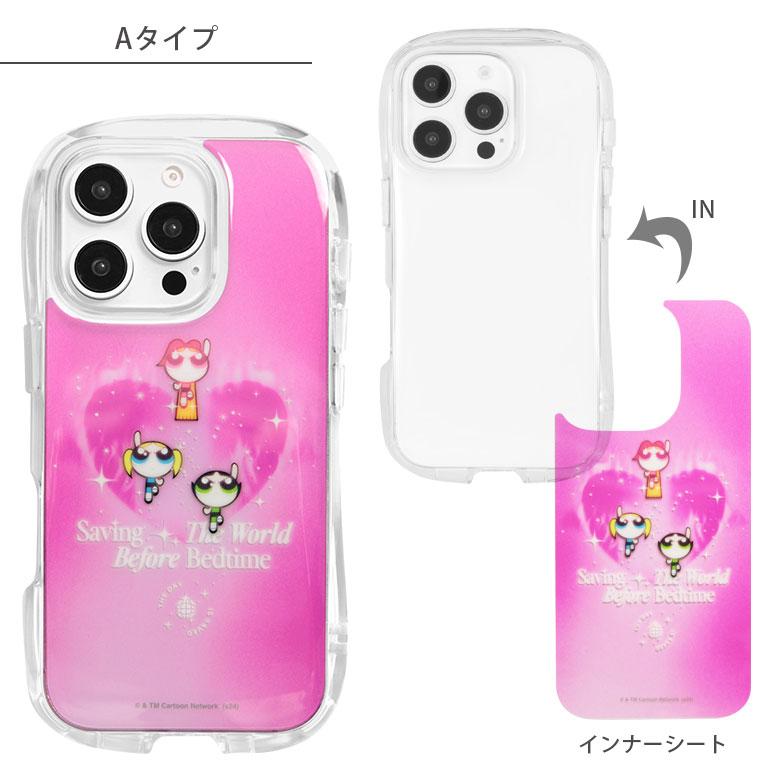 iPhone16Pro ケース クリア クリスタルクリアケース パワーパフ