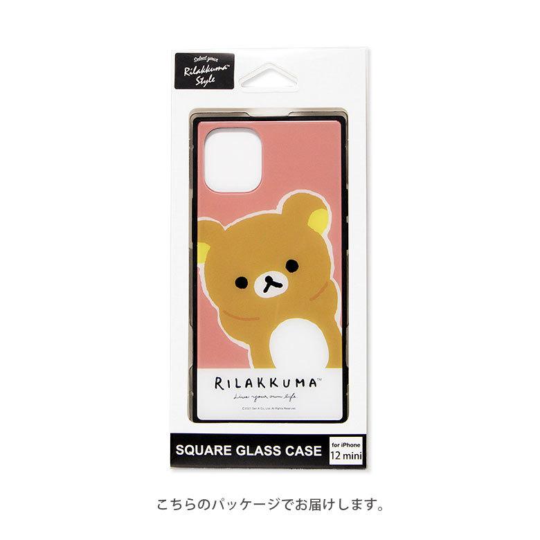 iPhone12 mini ケース リラックマ ガラス スクエア iPhone 12mini アイフォン12 mini ケース コリラックマ grc-262 |  | 05