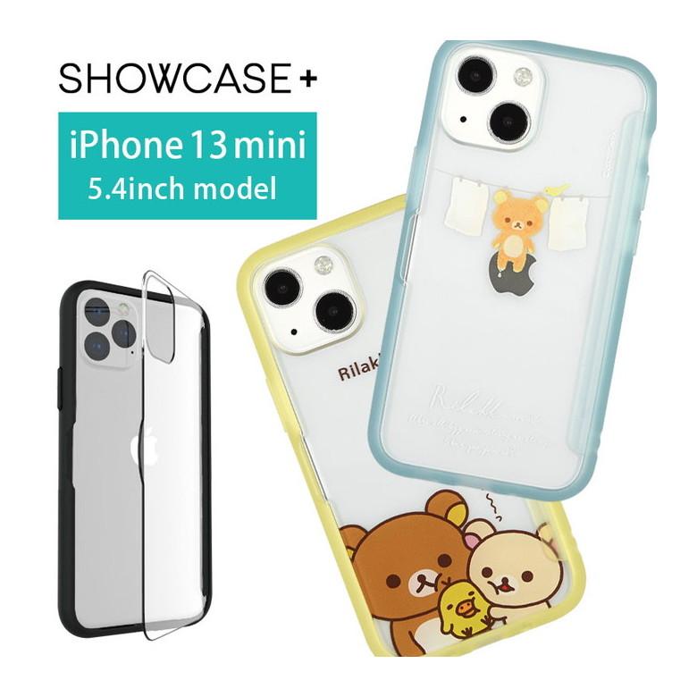 iPhone13 mini ケース リラックマ 写真やメモが挟めるケース SHOWCASE+ ケース クリアケース アイフォン13ミニ grc-276 | 