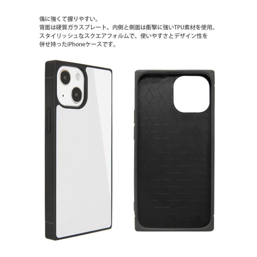 iPhone13 mini ケース リラックマ ガラス スクエア iPhone 12mini アイフォン iPhone13mini ケース りらっくま   grc-293 |  | 01