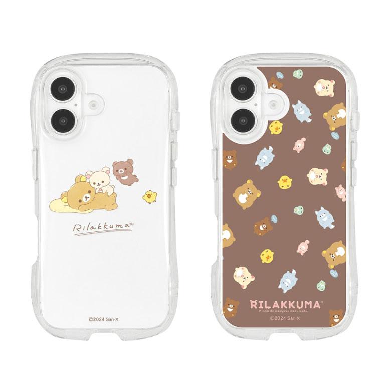 iPhone16 ケース クリア リラックマ クリスタルクリアケース ソフトカバー アイフォン16 透明 スマホカバー キャラクター |  | 01