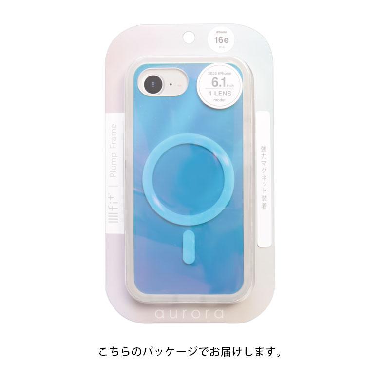 iPhone16e ケース IIIIfit プランプフレーム オーロラ マグネット内蔵 クリア iPhone16 e アイフォン アイホン 耐衝撃 シンプル かわいい ハード |  | 08