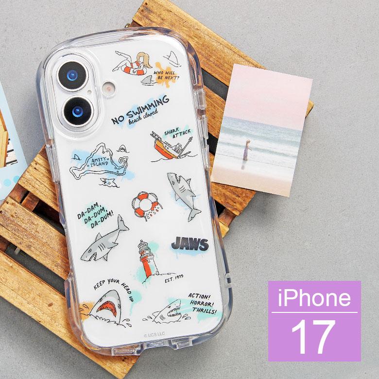 iPhone17 ケース ジョーズ JAWS アイフォン17 クリスタルクリアケース