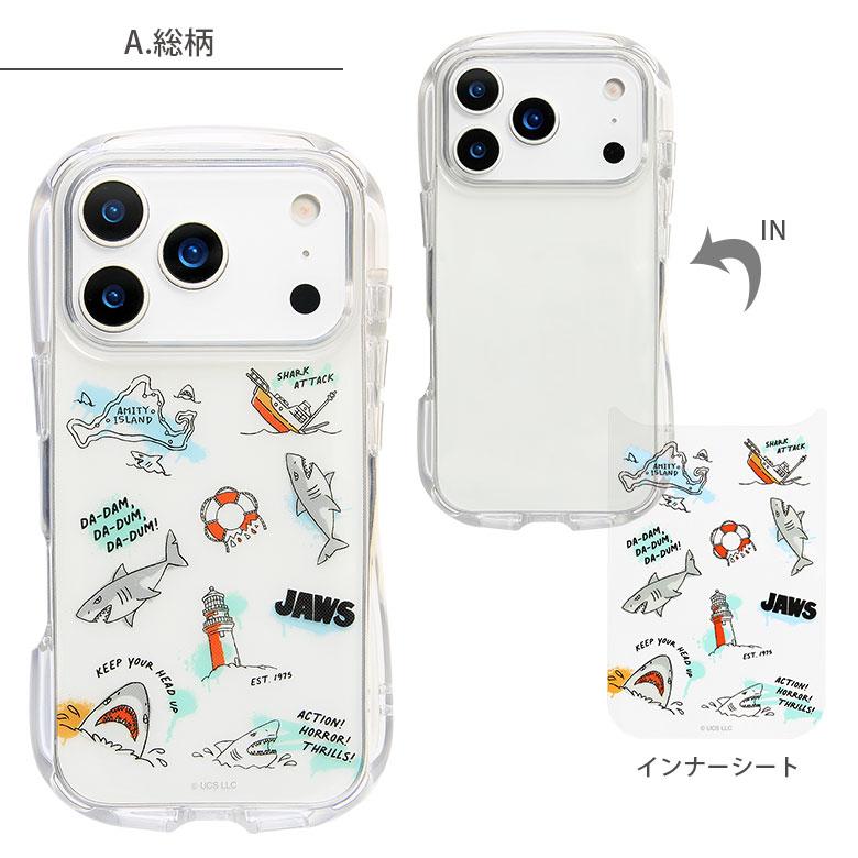 iPhone17Pro ケース ジョーズ JAWS アイフォン17プロ クリスタルクリアケース 透明 クリア TPU ソフトカバー スマホケース 保護ケース jaws-24a |  | 05