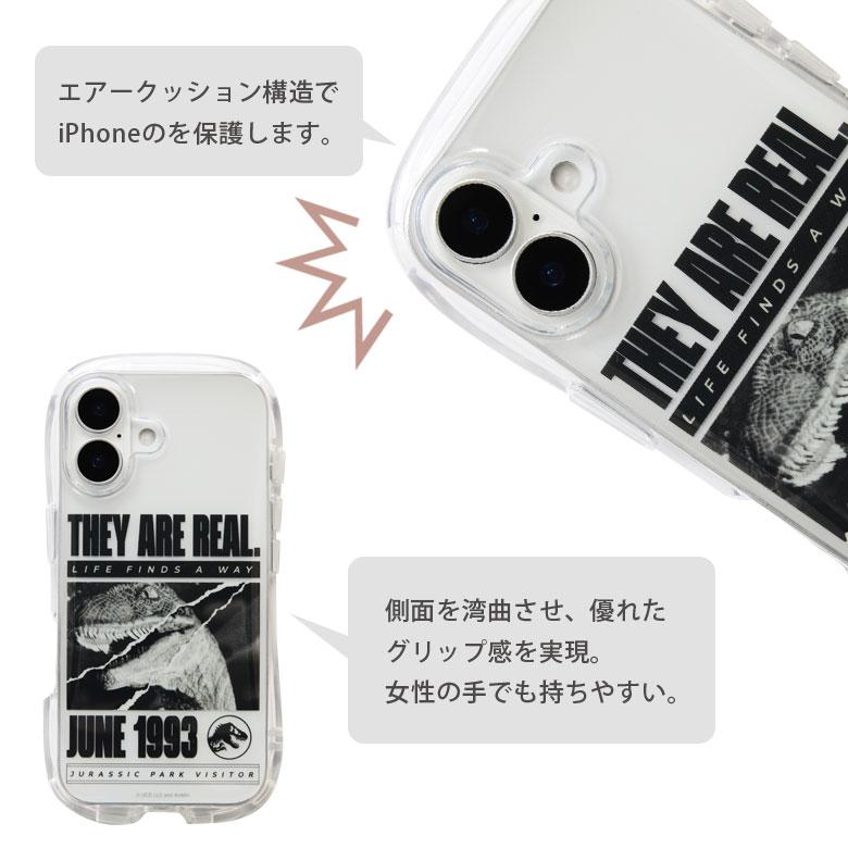 iPhone16 ケース JURASSIC PARK クリスタル クリア ソフト カバー アイフォン iPhone 16 カバー 持ちやすい 耐衝撃 透明 インナーシート アイホン16 |  | 03