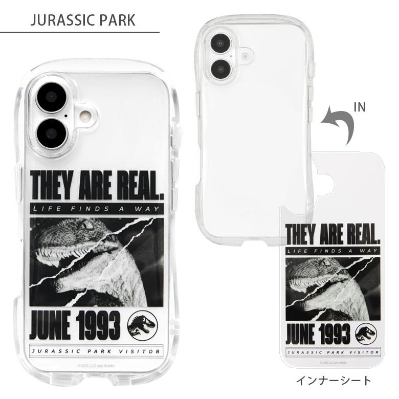 iPhone16 ケース JURASSIC PARK クリスタル クリア ソフト カバー アイフォン iPhone 16 カバー 持ちやすい 耐衝撃 透明 インナーシート アイホン16 |  | 05