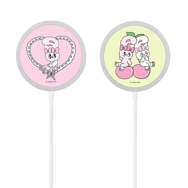 エスターバニー MagSafe対応 ワイヤレス充電器 PD 対応 マグネット 充電パッド Esther Bunny iPhone16 15 14 13 12 マグセーフ 磁石 Qi充電 keb-04 |  | 01