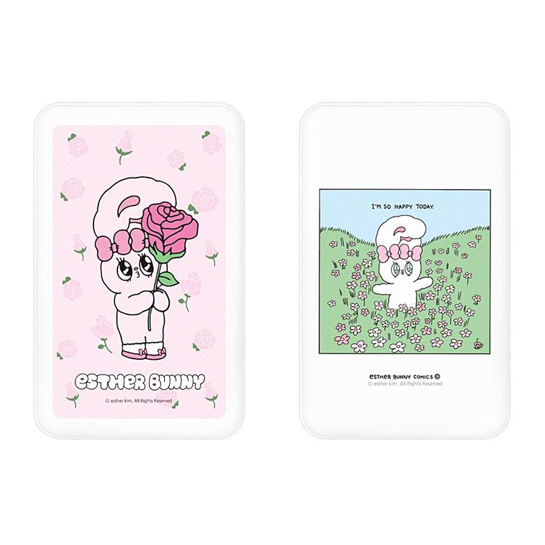 エスターバニー MagSafe モバイルバッテリー 5000mAh ワイヤレス充電 Esther Bunny iPhone16 15 14 13 12 マグセーフ 磁石 ピタッと充電 keb-07 |  | 01