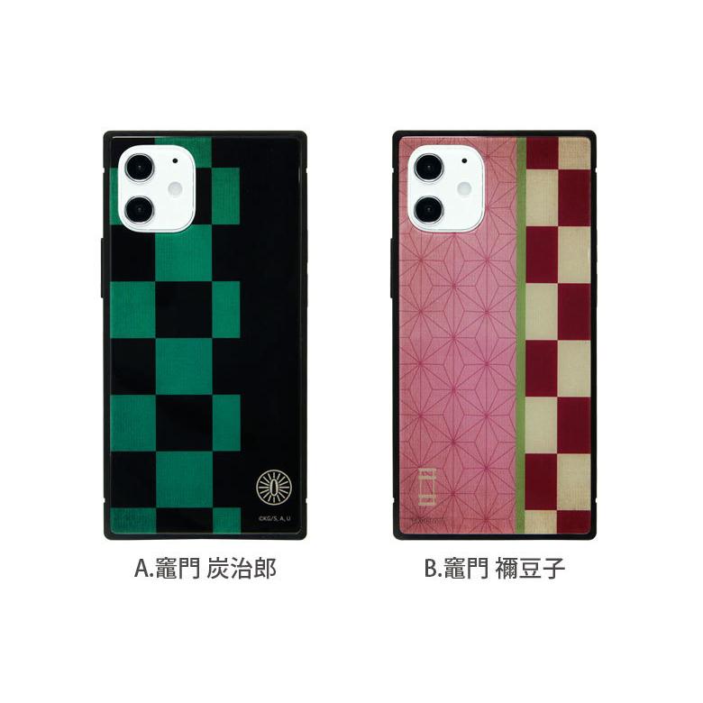 iphone12 mini ケース ガラス スクエア 鬼滅の刃 iPhone 12mini