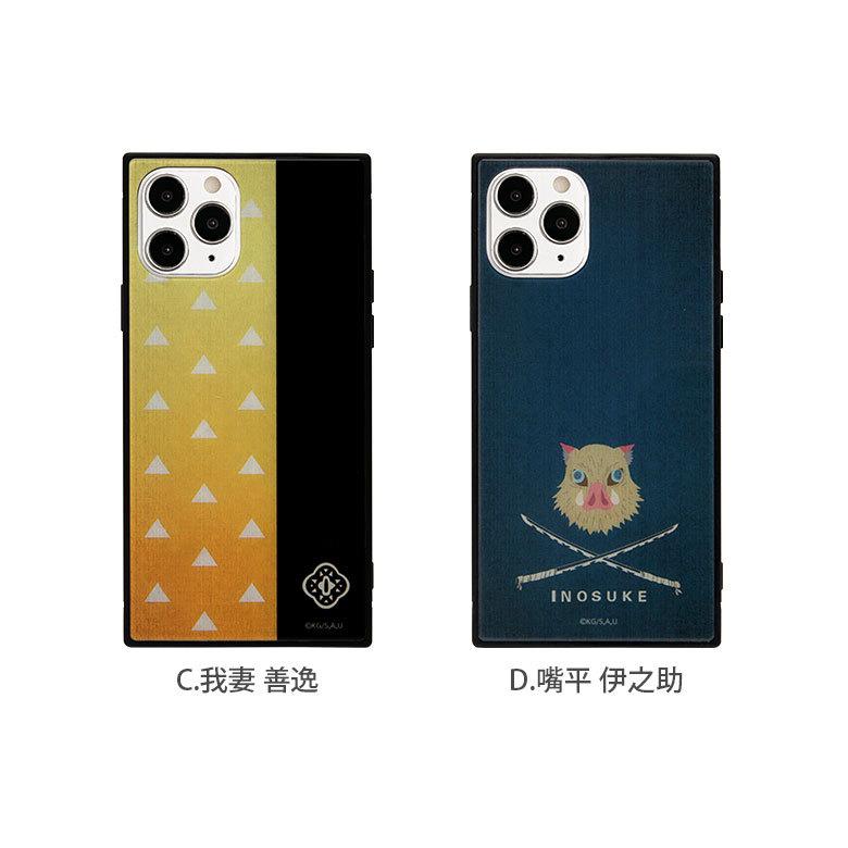 iPhone12 ケース Pro 鬼滅の刃 ガラス スクエア iPhone 12 アイフォン