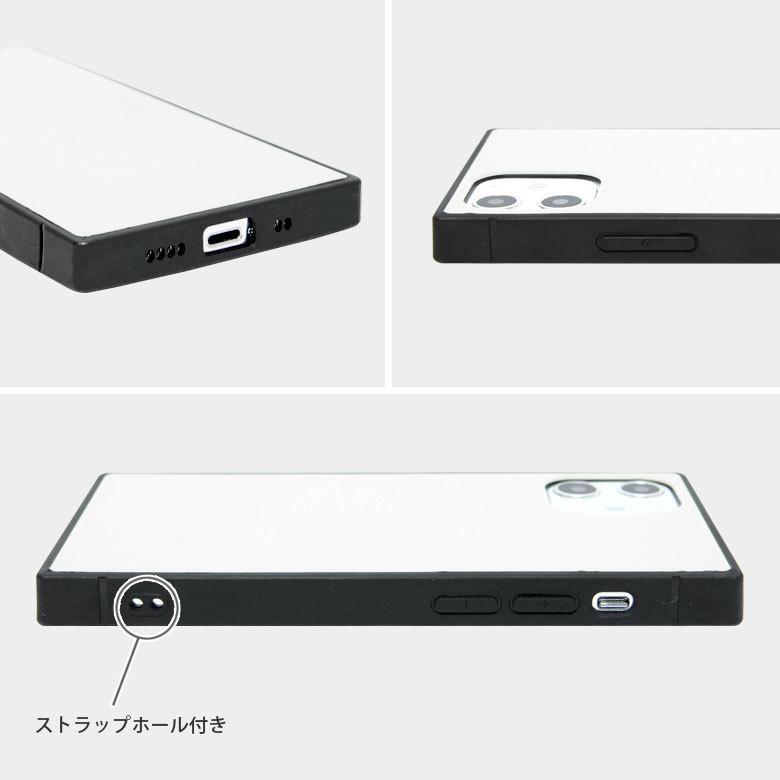 iPhone12 mini ケース カピバラさん ガラス スクエア 四角