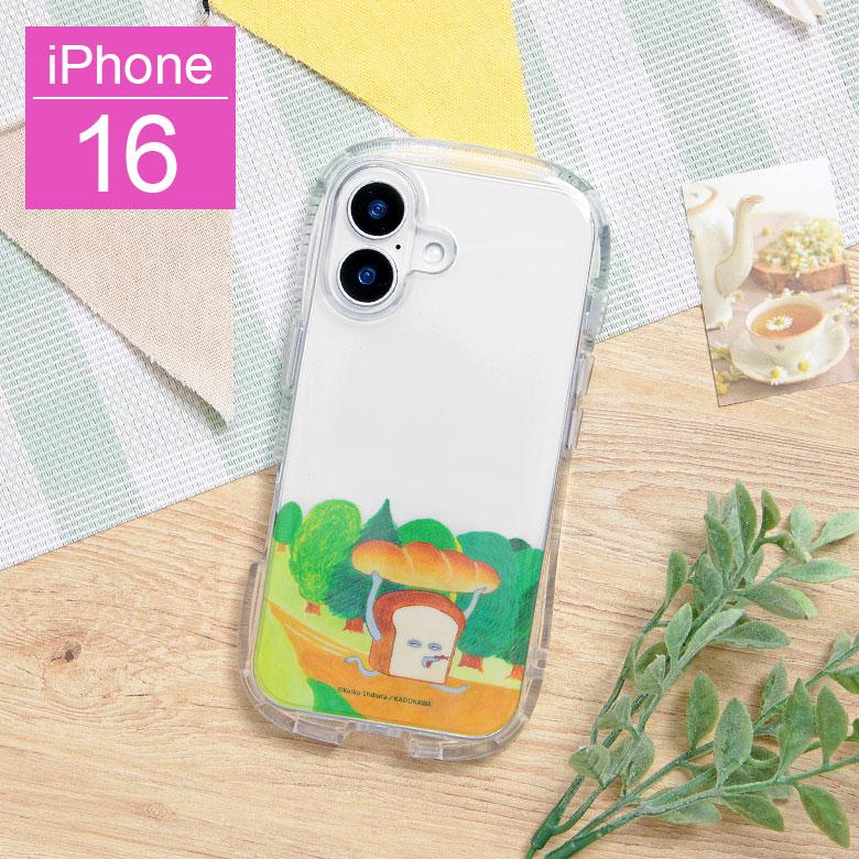 iPhone16 パンどろぼう クリスタルクリア ソフト カバー 透明 iPhone16 アイフォン16 TPU シンプル kpd-01a | 