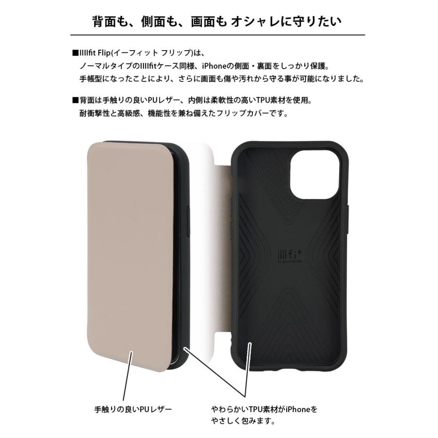 iPhone13 mini ケース 手帳型 ミッフィー IIIIfit Flip iPhone12