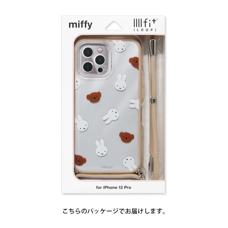 iPhone13 Pro ケース ミッフィー IIIIfit Loop ストラップ紐付き