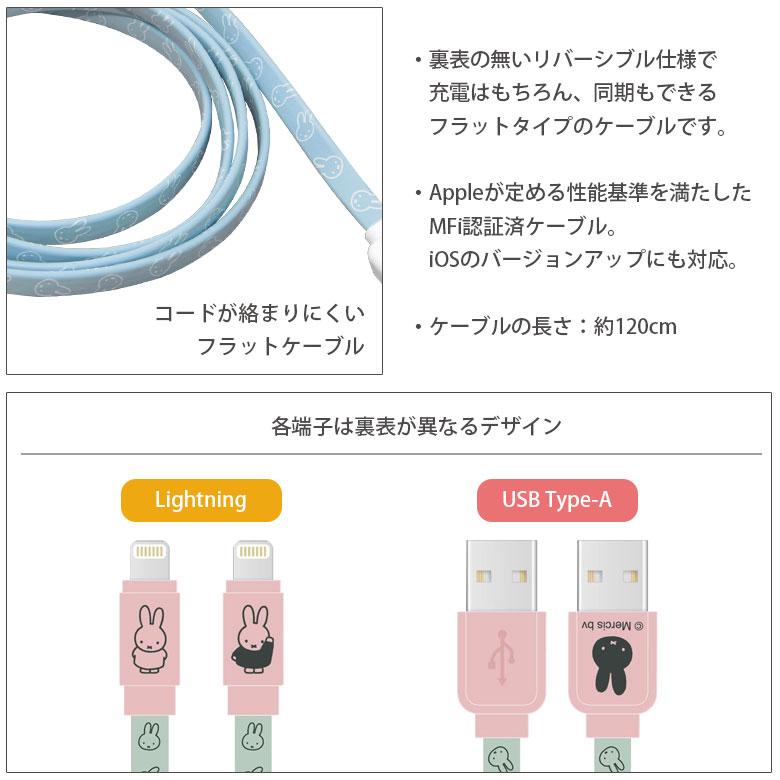 充電ケーブル iphone  ミッフィー MFi認証 同期 充電 ライトニングケーブル mf-387 |  | 02