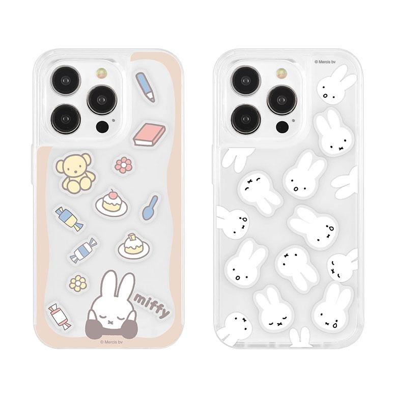 iPhone15Pro ケース ミッフィー 写真やカードが入るケース SHOWCASE+ クリアケース パーツ付き mf-449 |  | 01