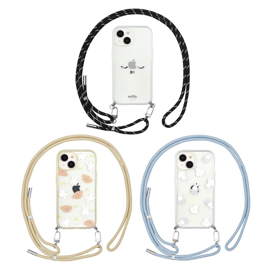 iPhone15 ケース ショルダー ミッフィー IIIIfit Loop ストラップ紐付き 携帯ケース アイフォン15 iphoneケース アイホン15ケース iPhone14 13 |  | 01