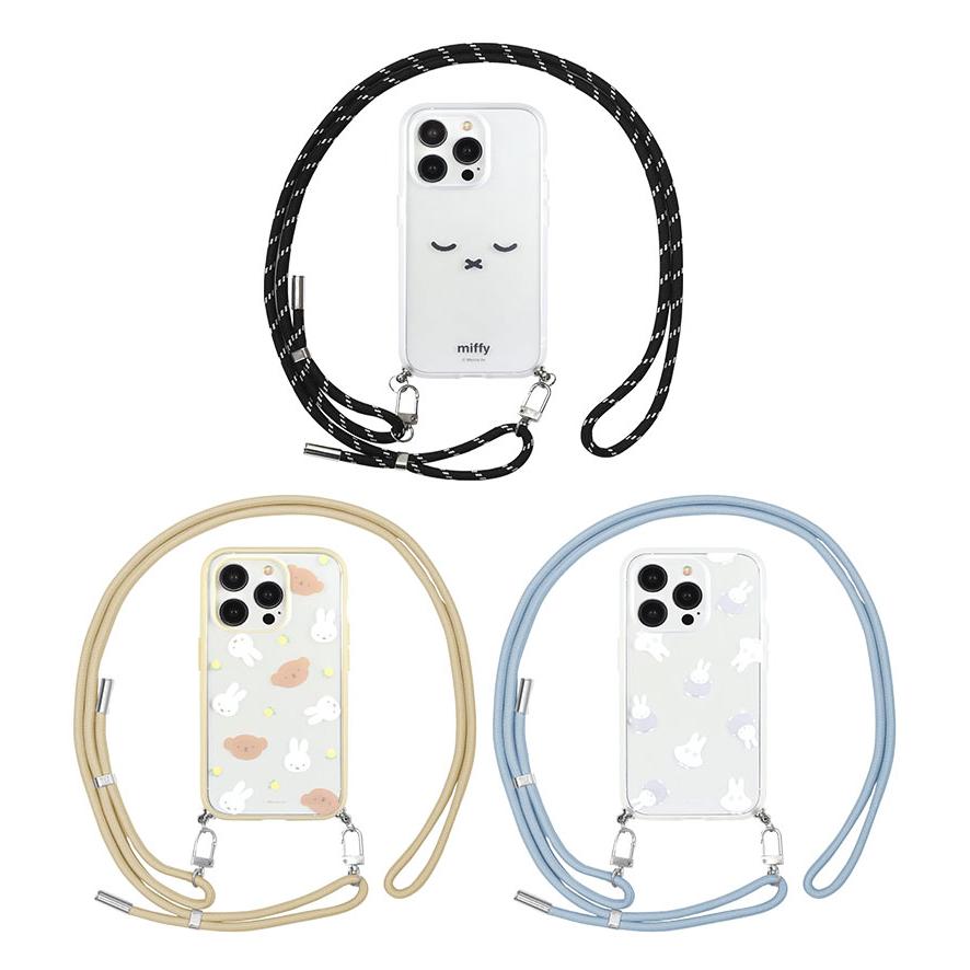 iPhone15Pro ケース ミッフィー IIIIfit Loop ストラップ紐付き アイフォン15 プロ　mf-462 |  | 01