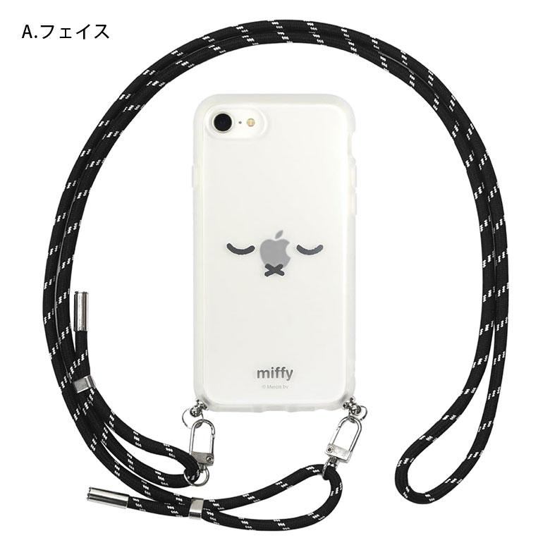 iPhone SE ケース 第3世代 第2世代 ミッフィー IIIIfit Loop ストラップ紐付き アイフォンSE3　mf-463 |  | 06