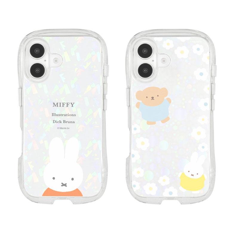 iPhone16 ケース クリア ミッフィー クリスタルクリアケース ソフト
