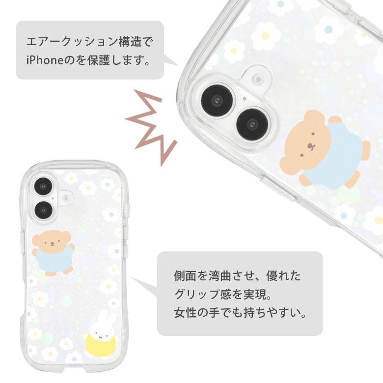 iPhone16 ケース クリア ミッフィー クリスタルクリアケース ソフト