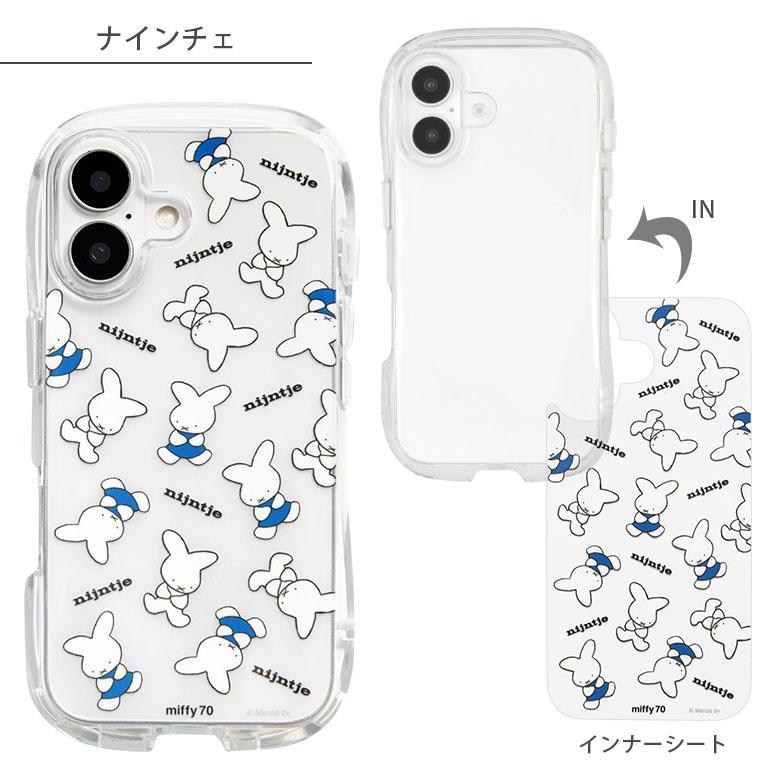 iPhone16 ケース ミッフィー 70th クリスタルクリア ソフト カバー  透明 クリア iPhone16ケース アイフォン アイホン16  耐衝撃 かわいい mf-563a |  | 05