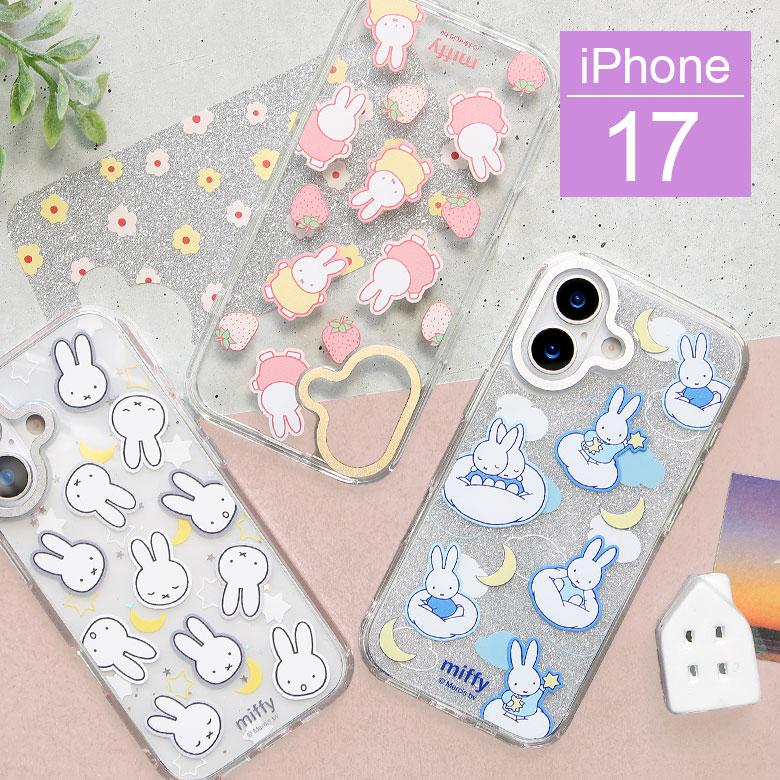 iPhone17 ケース ミッフィー Camera Frameクリアケース ソフトカバー