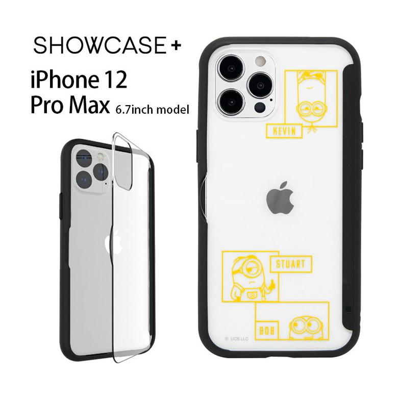 iPhone12 Pro Max ケース クリア ミニオンズ SHOWCASE+ 写真やメモが挟める iPhone 12 Pro Max アイフォン12 プロ max mini-232a | 