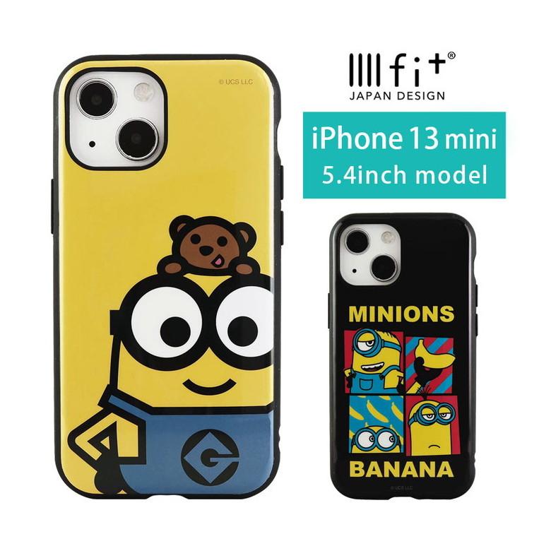 iPhone13 mini ケース ミニオンズ イーフィット IIIIfit iPhone12 mini アイフォン13 ミニ カバー ハイブリッド minion mini-296 | 