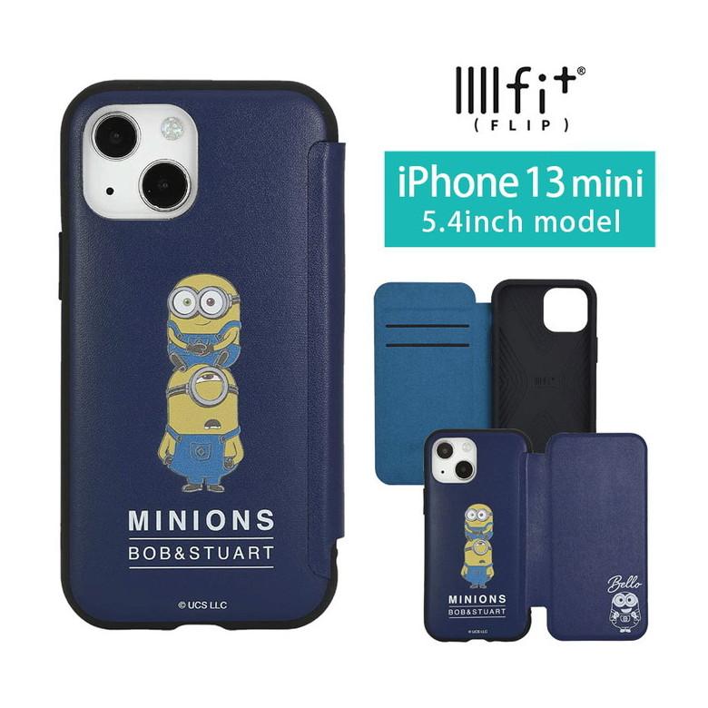 iPhone13 mini ケース 手帳型 怪盗グルーミニオンズ シリーズ IIIIfit Flip iPhone12 mini アイフォン13 ミニ カバー レザー mini-307a | 