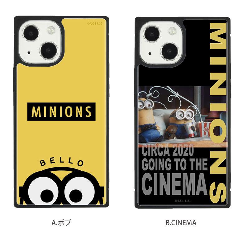iPhone13 mini ケース ガラス スクエア ミニオンズ iPhone 12mini アイフォン iPhone13mini ケース ミニオン  mini-327 |  | 04