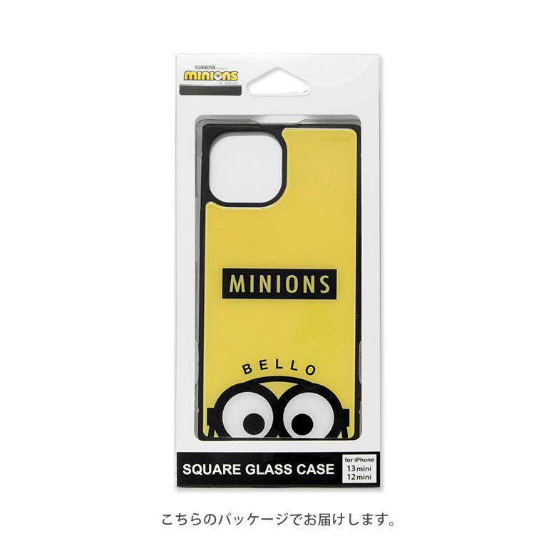 iPhone13 mini ケース ガラス スクエア ミニオンズ iPhone 12mini アイフォン iPhone13mini ケース ミニオン  mini-327 |  | 05